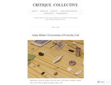 Tablet Screenshot of critiquecollective.com